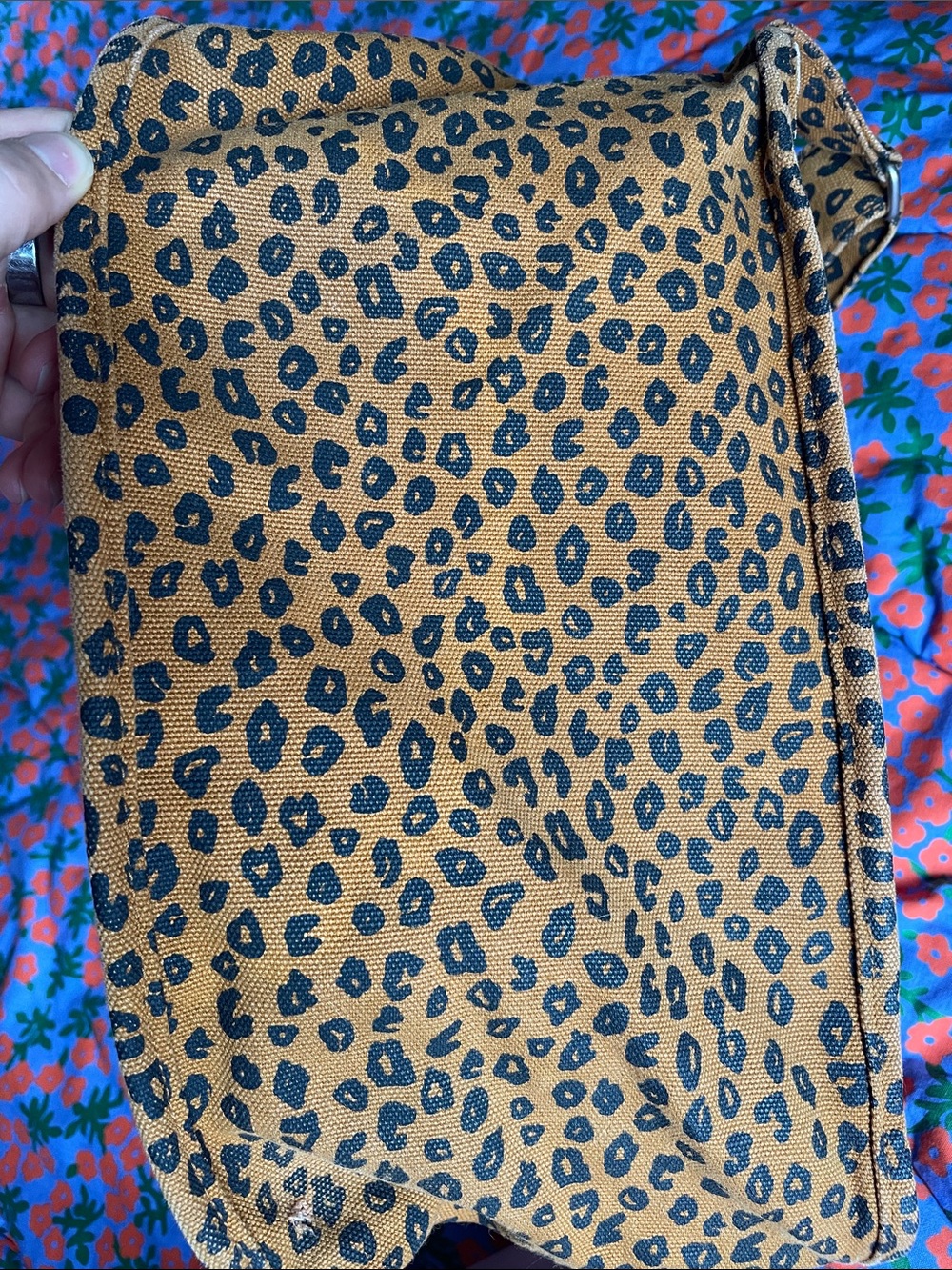 BAGGU Canvas Leopard Backpack - Picture 3 of 7
